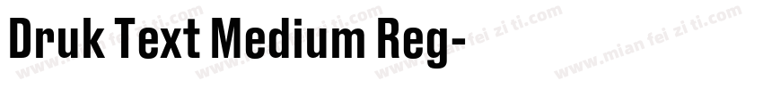 Druk Text Medium Reg字体转换